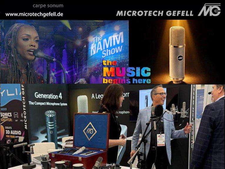 Rebirth of a legend – vintage reissue of the UM57, faithfully handcrafted in Gefell based on the 1957 model at the NAMM SHOW 2026 in Anaheim, Californ