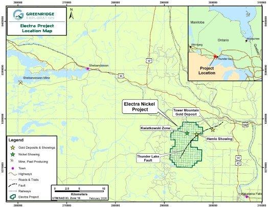 Greenridge Exploration schließt Earn-in für das Nickelprojekt Electra zu 100 % ab