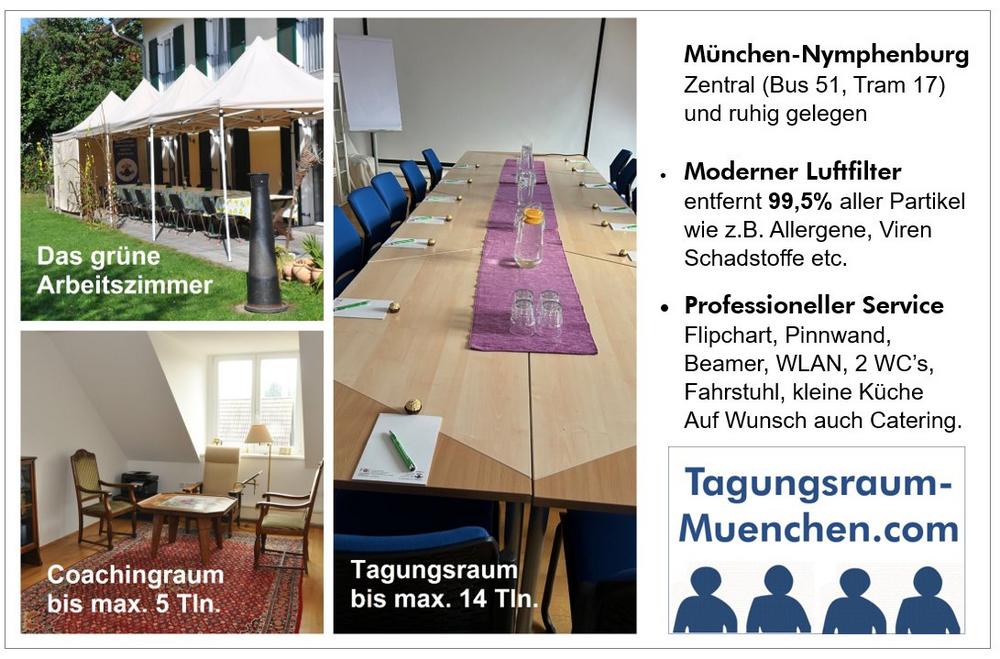 Frischluft statt dicke Seminarraum-Luft! Das „Grüne Arbeitszimmer“ in München-Nymphenburg