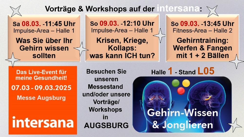 intersana 2025: Das Event für Gesundheit und Lebensqualität vom 7.3. -9.3. in Augsburg