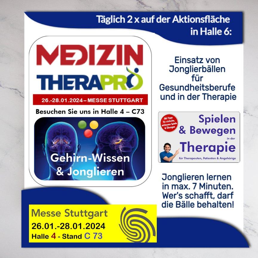 Am Freitag, 26. Januar 2024 startet die Messe MEDIZIN & TheraPro auf der Messe Stuttgart