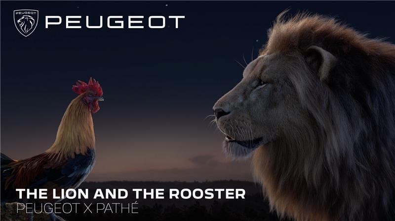 PEUGEOT und Pathé zeigen Film „The Lion and the Rooster“ mit beiden Markenemblemen