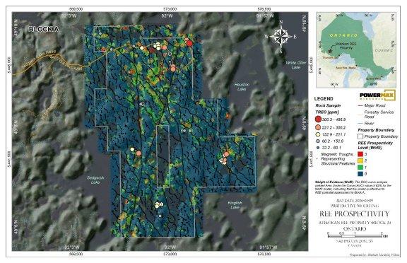 Powermax Minerals veröffentlicht kombinierte Analyse- und geophysikalische Ergebnisse für das Seltenerdmetallprojekt Atikokan im Nordwesten von Ontario