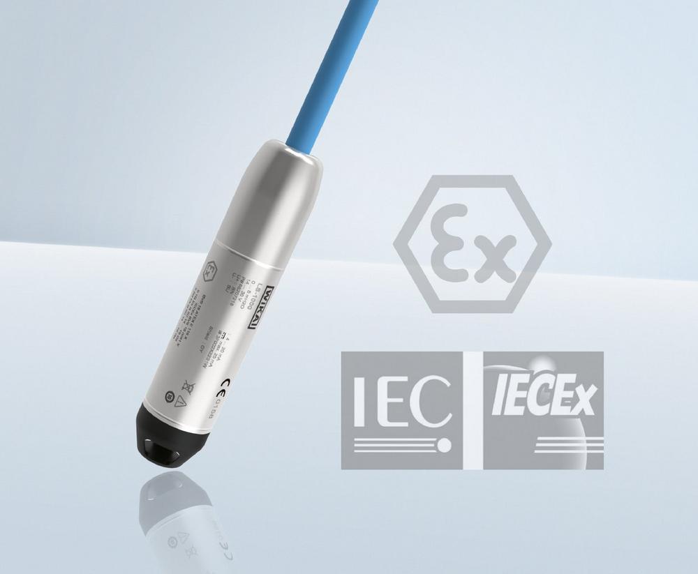 Submersible pressure sensor LS-1000 from WIKA now with Ex approvals