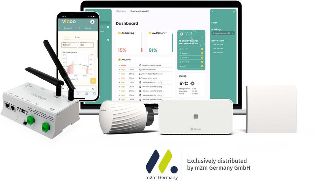 m2m Germany gewinnt viboo als starken IoT-Kunden für intelligente Gebäudetechnik