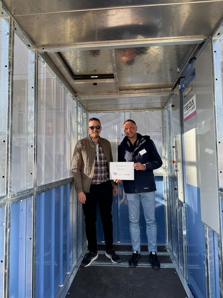 The first GEDA SHAFT LIFT is going to Denmark