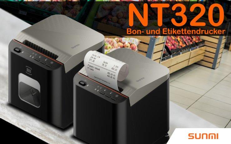 SUNMI NT320 Bon- und Etikettendrucker – Ein flexibler Drucker für alles rund um Bon-, Etiketten- und Linerless-Druck