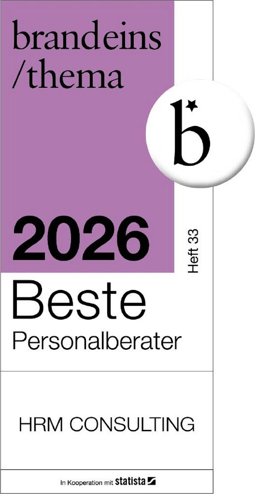 Beste Personalberater 2026: Auszeichnung für HRM CONSULTING im Segment Professional Search