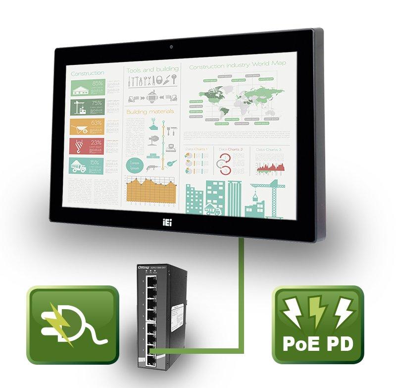 Wide Screen All-in-One PC series with PoE functionality