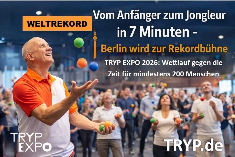 7 Minuten, die alles verändern: Weltrekordversuch im Jonglieren kehrt am 16. Mai 2026 nach Berlin zurück