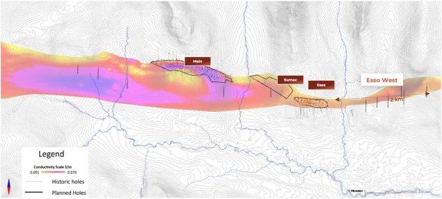 Kutcho Copper umreißt Esso West – das Bohrziel von höchster Priorität in der Nähe der Ressource für das Explorationsprogramm 2026