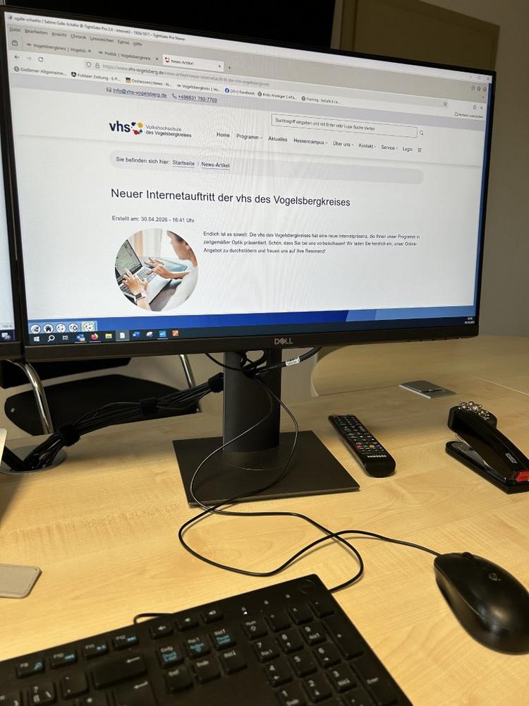 Neuer Internetauftritt der vhs
