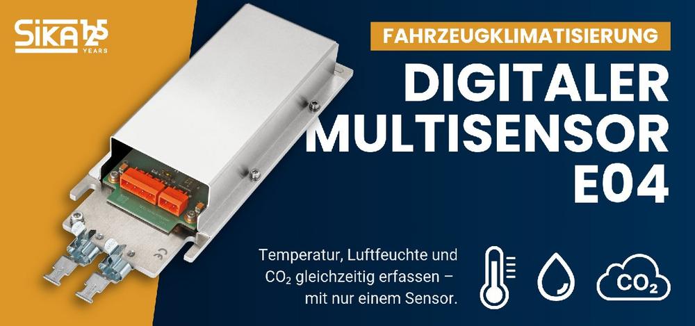 SIKA launches digital multisensor for precise train climate control
