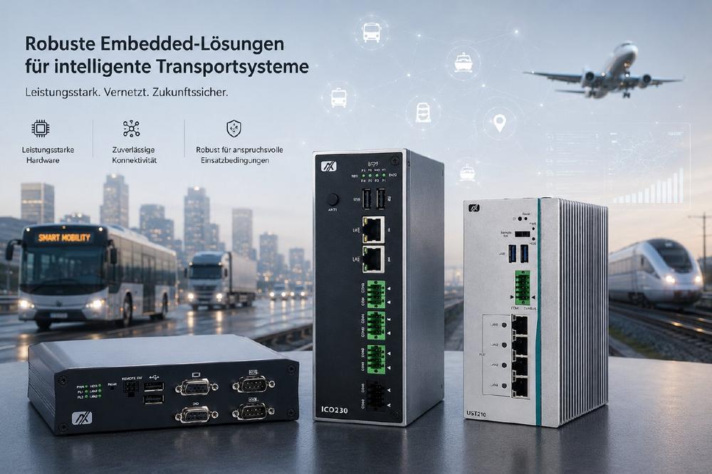 Axiomtek entwickelt Embedded Lösungen für intelligente Transportsysteme