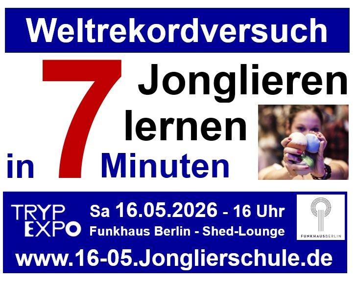 200 Teilnmehmer. Drei Bälle. Sieben Minuten. Ein Weltrekordversuch mitten in Berlin. Am Samstag, 16.Mai