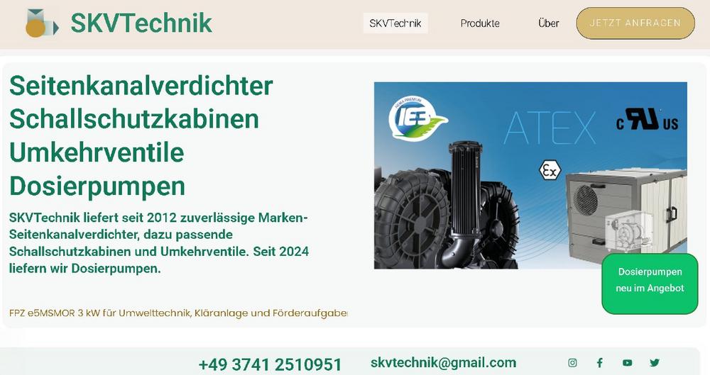 SKVTechnik informiert über bevorstehende FPZ-Preisanpassung bei Seitenkanalverdichtern