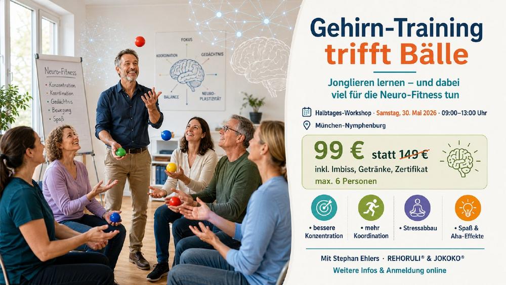 Gehirn-Training trifft Bälle am Samstag, 30. Mai in München