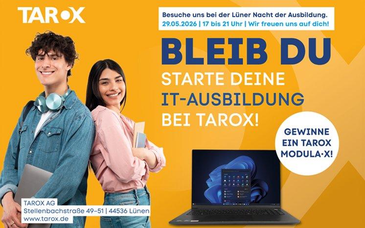 TAROX AG lädt zur Lüner Nacht der Ausbildung 2026 ein
