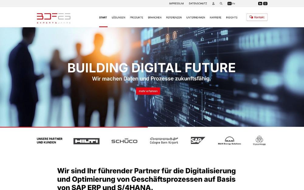BDF EXPERTS startet neue Website