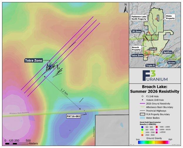 F3 beginnt mit geophysikalischen Vermessungen auf Zone Tetra, um neue Bohrziele zu generieren