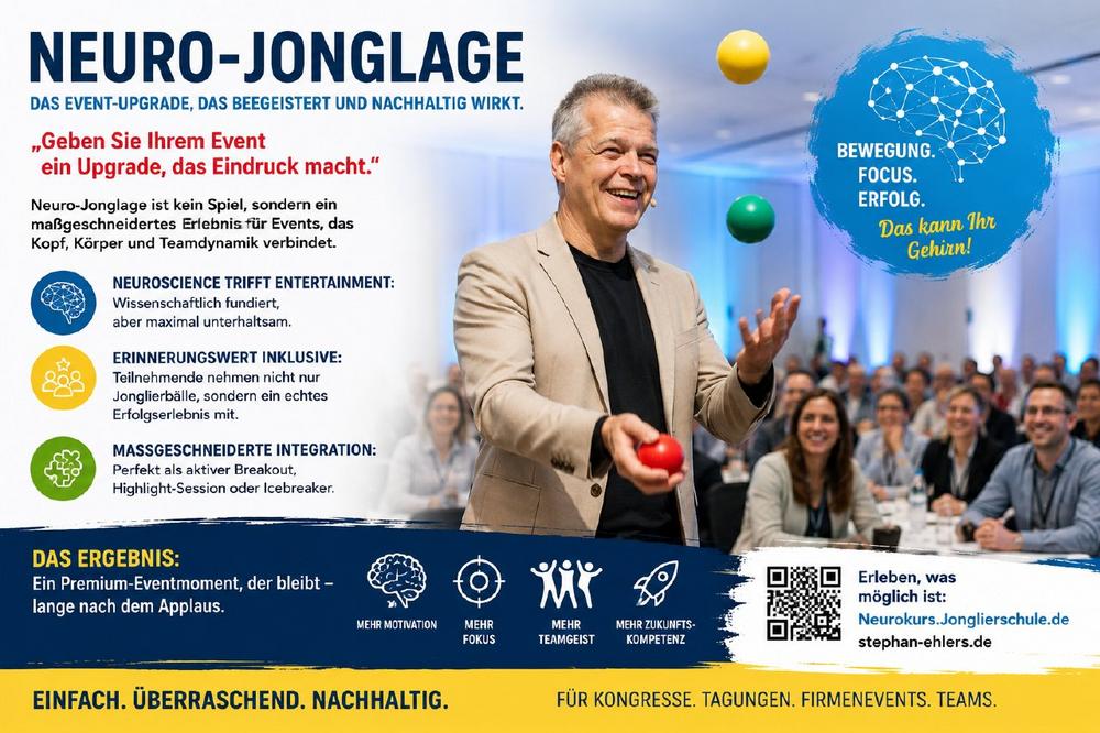 Neuro-Jonglage: Das Event-Upgrade, das Menschen begeistert und nachhaltig wirkt