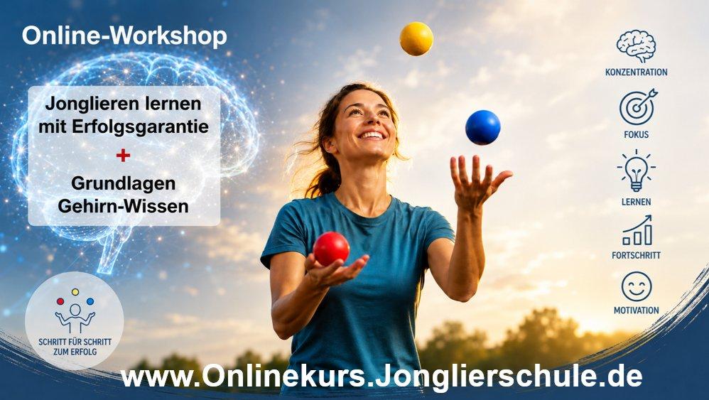 Jonglieren lernen mit Erfolgsgarantie: Neuer Onlinekurs verbindet Gehirntraining und Bewegung