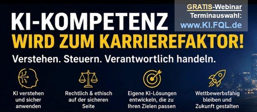 KI-Kompetenz wird zum Karrierefaktor: Wer morgen bestehen will, muss heute verstehen