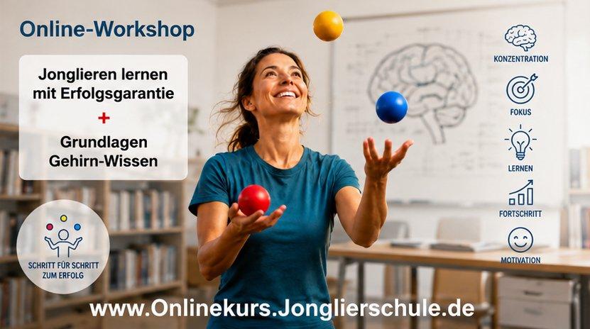 Jonglieren lernen – und dabei das Gehirn stärken