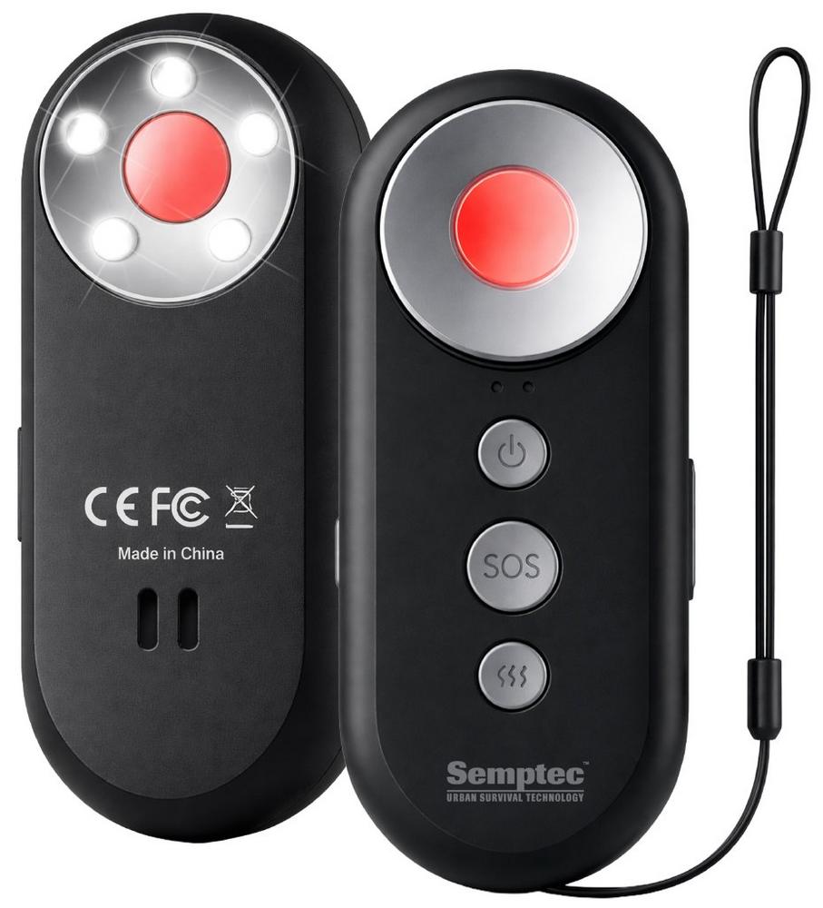 Semptec 4in1-Akku-Sicherheits-Alarm mit IR-Kamera-Erkennung & Vibrationsalarm