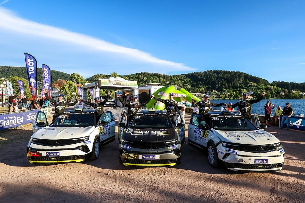 Ioan Lloyd Celebrates First Win in ADAC Opel GSE Rally Cup