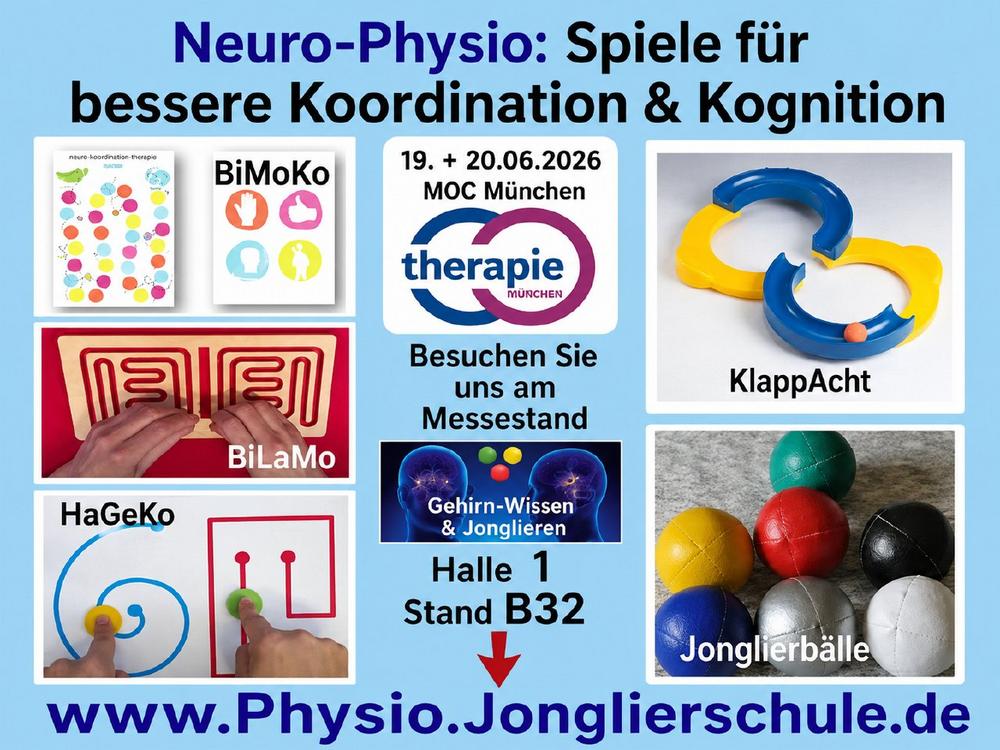 Wenn Therapie in Bewegung kommt: Gehirn-Wissen & Jonglieren am 19. und 20. Juni auf der therapie MÜNCHEN 2026