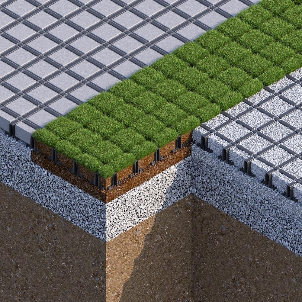 Recyfix Grid am Start – für belastbare und versickerungsfähige Flächenbefestigung