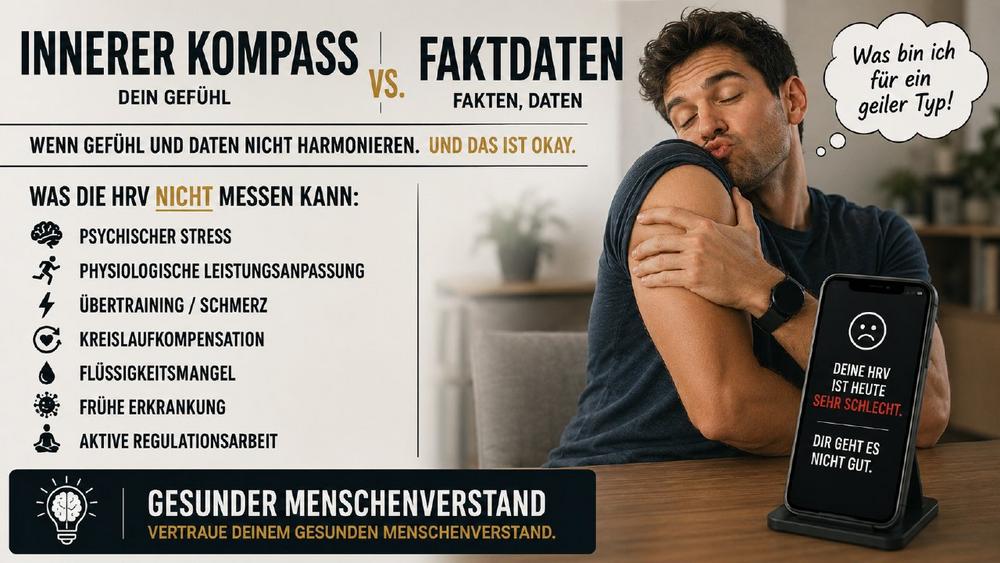 Der innere Kompass sagt „Mir geht es gut.“ — die HRV sagt das Gegenteil. Wer hat recht?