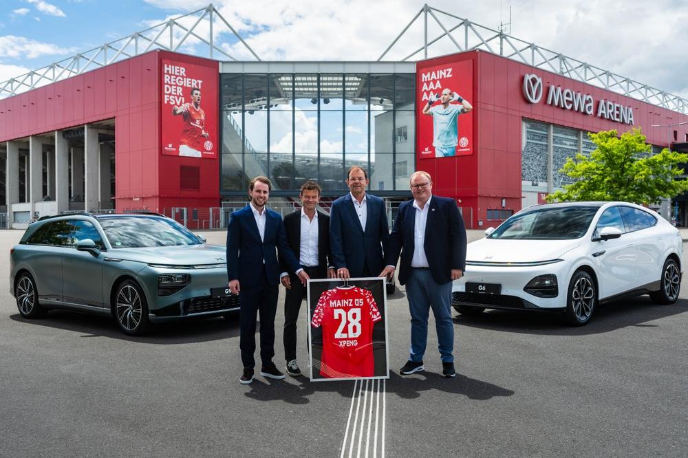 Anstoß in der Fußball-Bundesliga: XPENG wird offizieller Premium- und Mobilitätspartner des 1. FSV Mainz 05