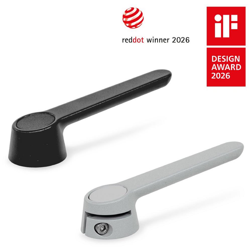 Ergonomic, Elegant and Suited for any Use: New Gear Levers from Ganter