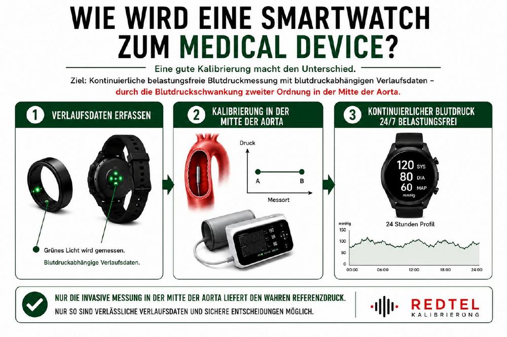 Wie wird eine Smartwatch zum Medical Device? Nicht der Sensor entscheidet, sondern die Kalibrierung.