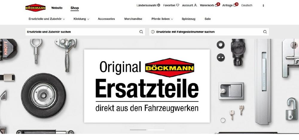 Böckmann erweitert Ersatzteileshop um vollständige B2B-Funktionalität