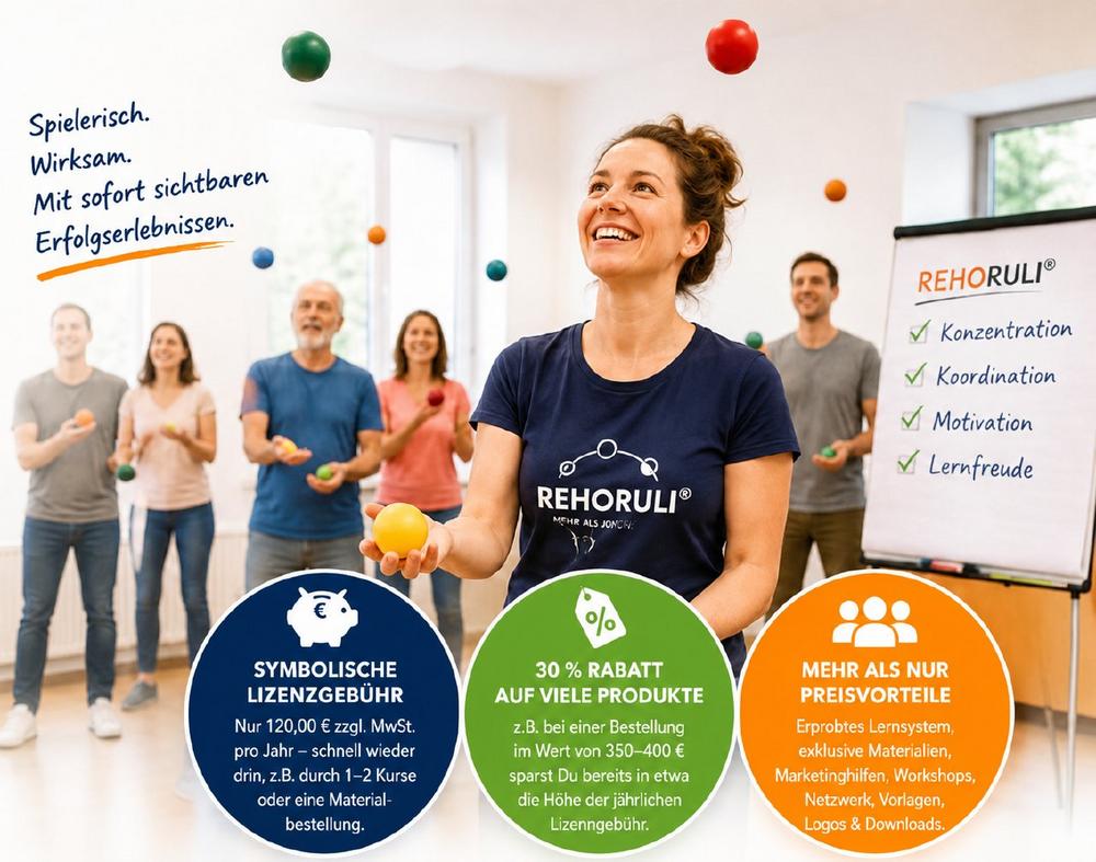 Warum es sich lohnt, zertifizierter REHORULI®-Jongliertrainer zu werden