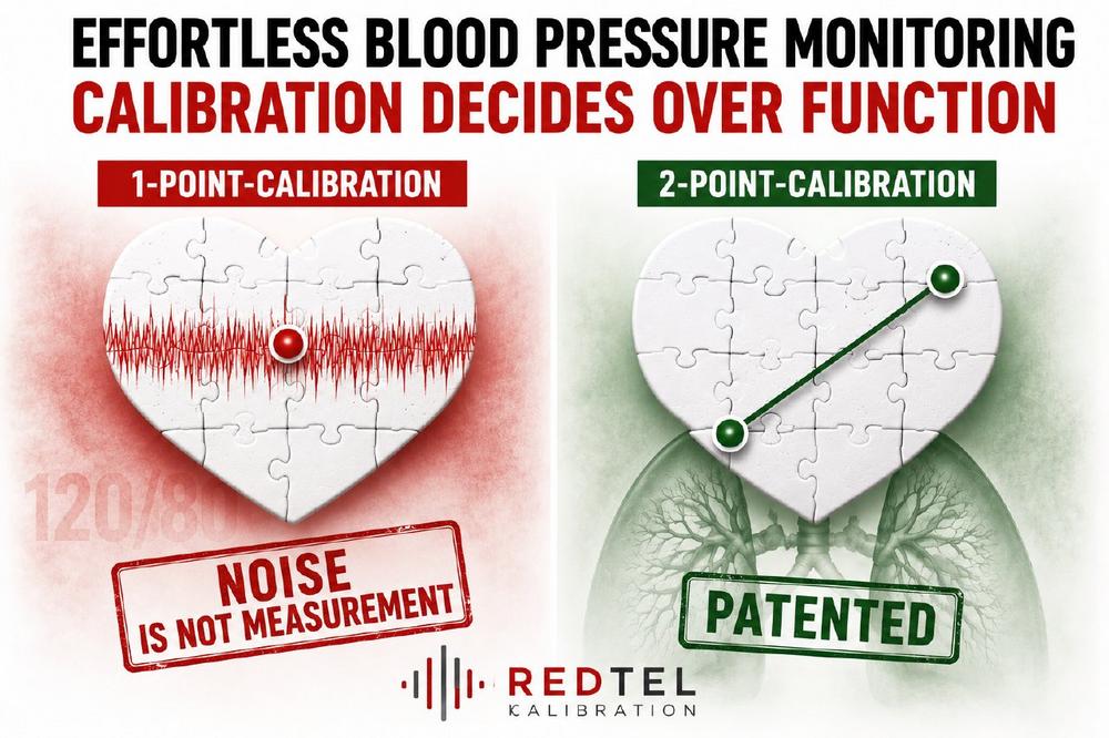 Belastungsfrei Blutdruck messen – warum die Kalibrierung über die Funktion entscheidet.