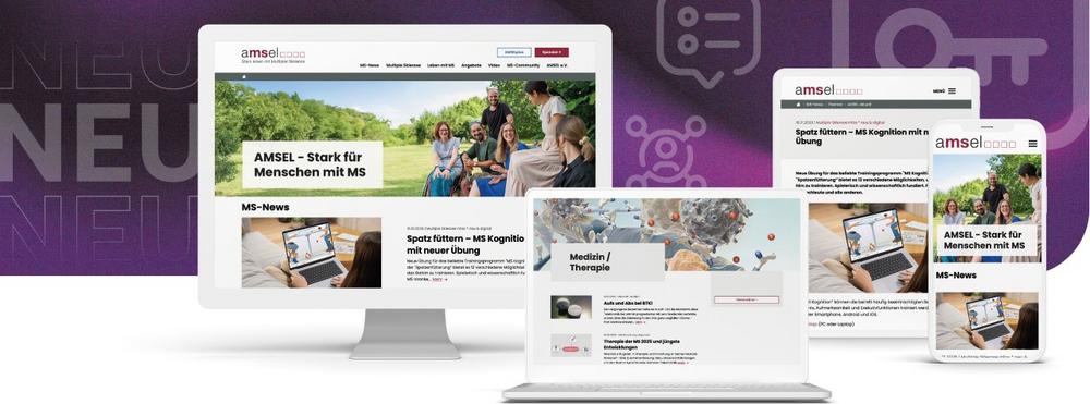 Neue AMSEL-Website online: Mehr Orientierung für Menschen mit Multipler Sklerose