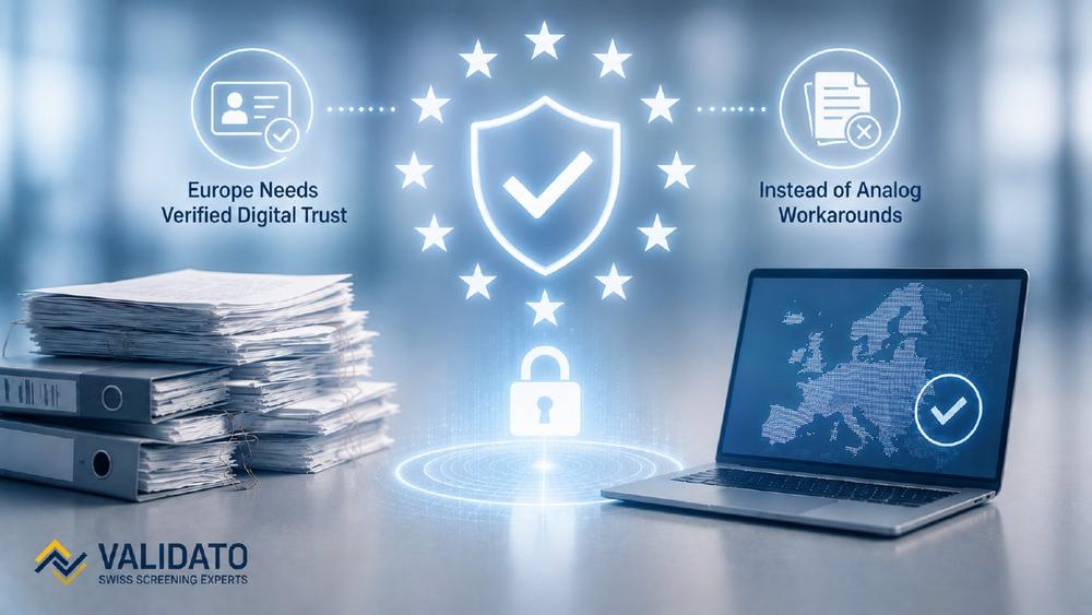 Validato Celebrates Digital Day: Europe Needs Verified Digital Trust, Not Analogue Workarounds