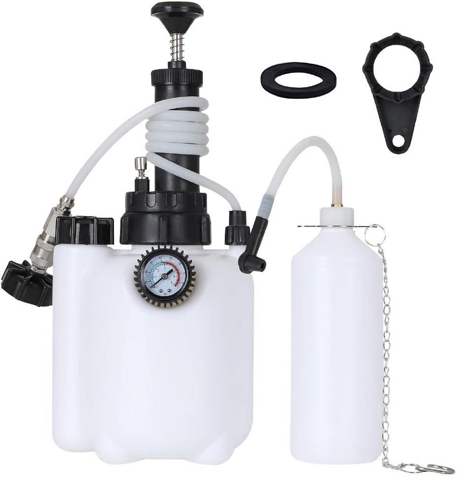 AGT 3-Liter-Bremsenentlüfter, E20-Adapter (Ø 45mm), 1-Liter-Absaugbehälter