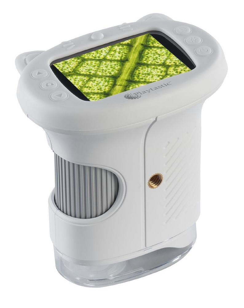Playtastic Digitales Akku-Kinder-Mikroskop DM-355, Display, Kamera, 1.000x Vergrößerung