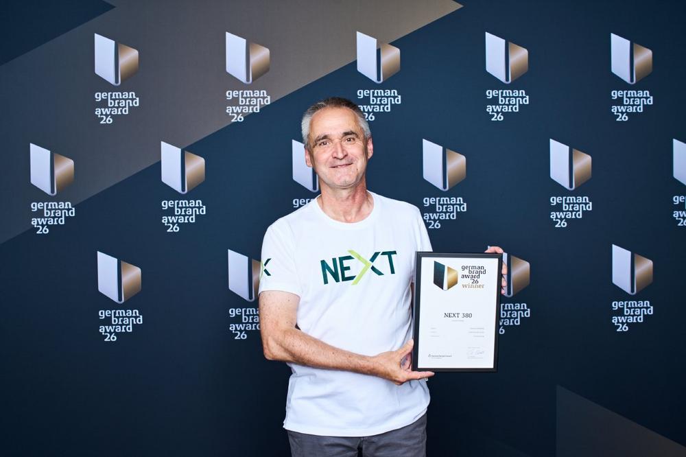 NEXT 380 gewinnt nun auch German Brand Award 2026