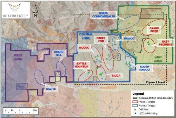 ICG Silver & Gold beginnt mit der ersten Phase seines 3.000-Meter-Bohrprogramms im Tuscarora-District, Nevada