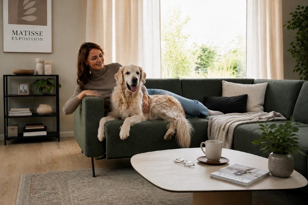 Wohnen mit Hund und Katze: So finden Sie die richtigen haustierfreundlichen Möbel
