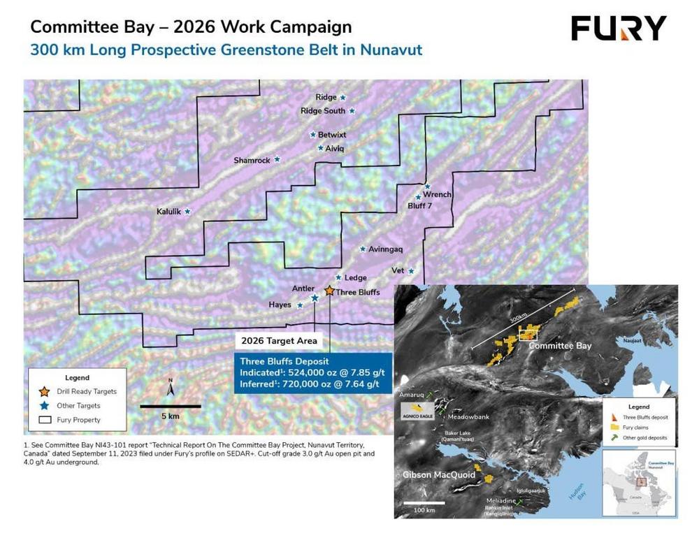 Fury Commences 2026 Drilling Program at Committee Bay in Nunavut