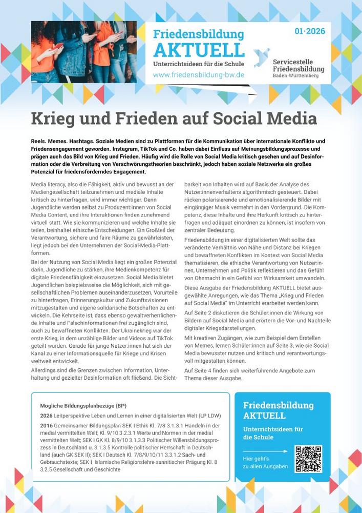 Krieg und Frieden auf Social Media