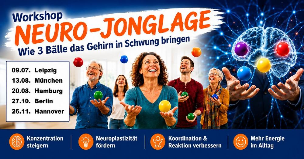 Neuro-Jonglage: Wie drei Bälle Konzentration, Koordination und mentale Fitness stärken