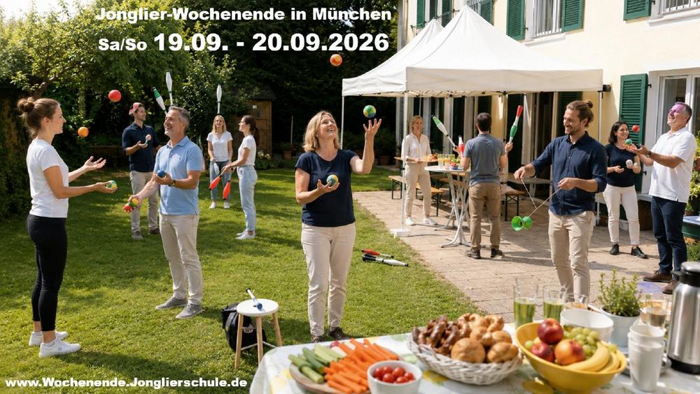 Jonglieren, ausprobieren, neue Impulse gewinnen: Erlebnis-Wochenende am 19.9.+20.9. in München